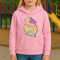 Cute Cat Love Hugging Out Kids Hoodie thumb 3