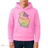 Cute Cat Love Hugging Out Kids Hoodie thumb 4