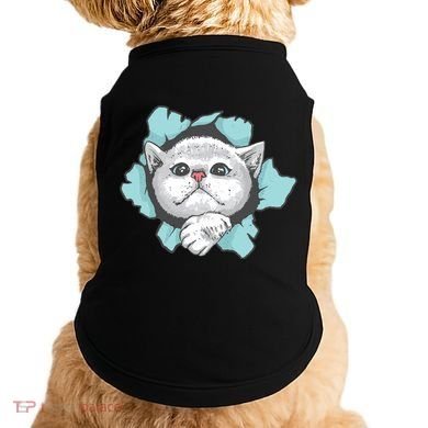 Cute Cat Through Hole Doggie Tank