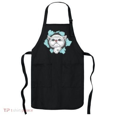Cute Cat Through Hole Apron
