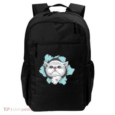 Cute Cat Through Hole Backpack