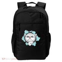 Cute Cat Through Hole Backpack thumb 0