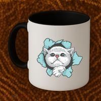 Cute Cat Through Hole Coffee Mug thumb 2