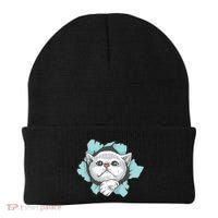 Cute Cat Through Hole Beanie thumb 0