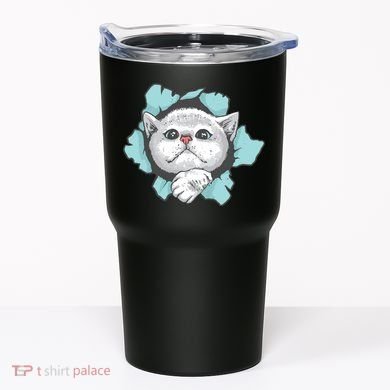 Cute Cat Through Hole Tumbler