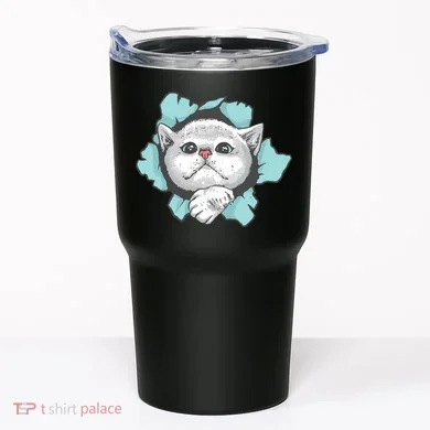 Cute Cat Through Hole Tumbler