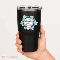 Cute Cat Through Hole Tumbler thumb 2
