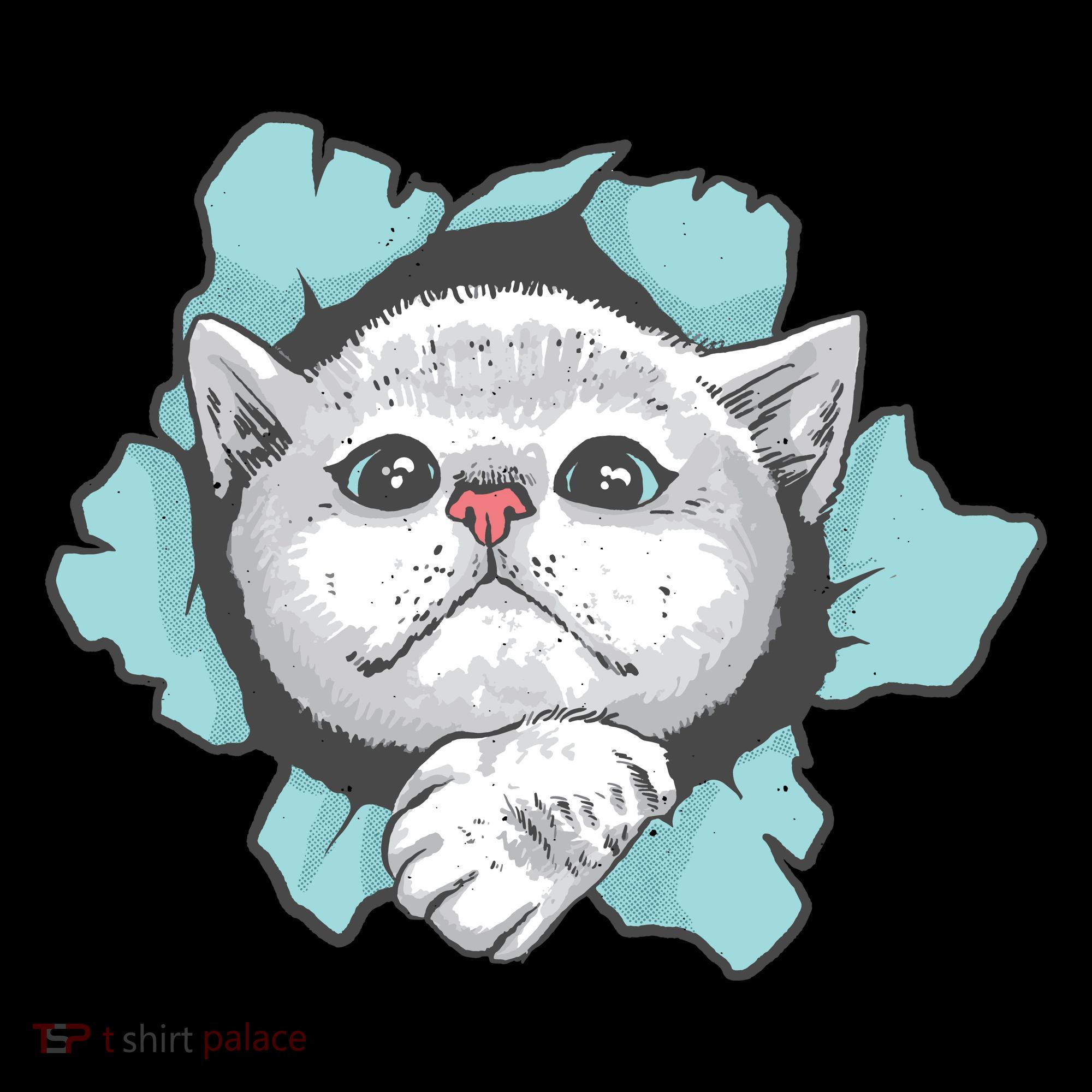 Cute Cat Through Hole Visor