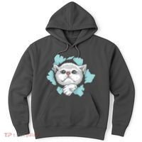 Cute Cat Through Hole Hoodie thumb 0