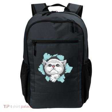 Cute Cat Through Hole Backpack