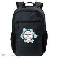 Cute Cat Through Hole Backpack thumb 0