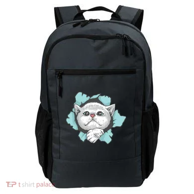 Cute Cat Through Hole Backpack
