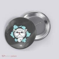 Cute Cat Through Hole Button thumb 0