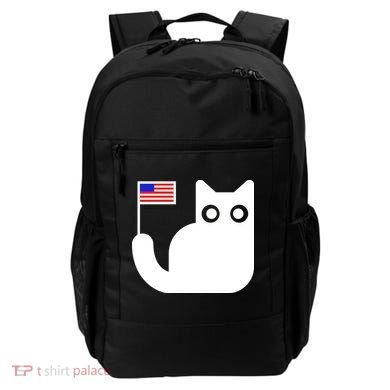 Cute Cat USA Tail Flag Backpack