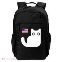 Cute Cat USA Tail Flag Backpack thumb 0