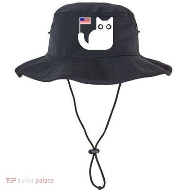 Cute Cat USA Tail Flag Bucket Hat