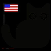 Cute Cat USA Tail Flag Coffee Mug thumb 5