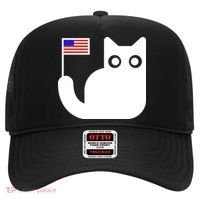 Cute Cat USA Tail Flag Hat thumb 0