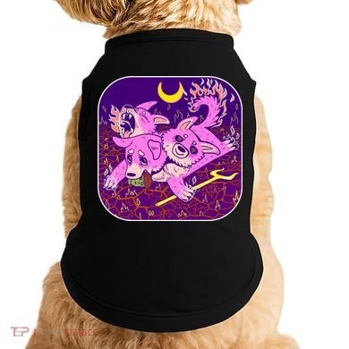 Cute Cerberus 3 Headed Puppy Dog of Hell Doggie Tank