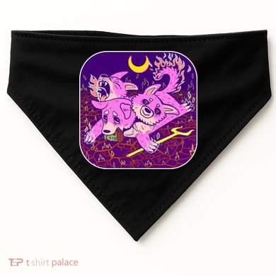 Cute Cerberus 3 Headed Puppy Dog of Hell USA-Made Doggie Bandana