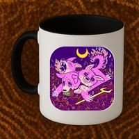 Cute Cerberus 3 Headed Puppy Dog of Hell Coffee Mug thumb 2