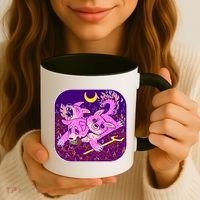Cute Cerberus 3 Headed Puppy Dog of Hell Coffee Mug thumb 3