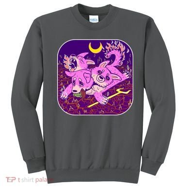 Cute Cerberus 3 Headed Puppy Dog of Hell Sweatshirt