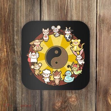 Cute Chinese Zodiac Animals Coaster