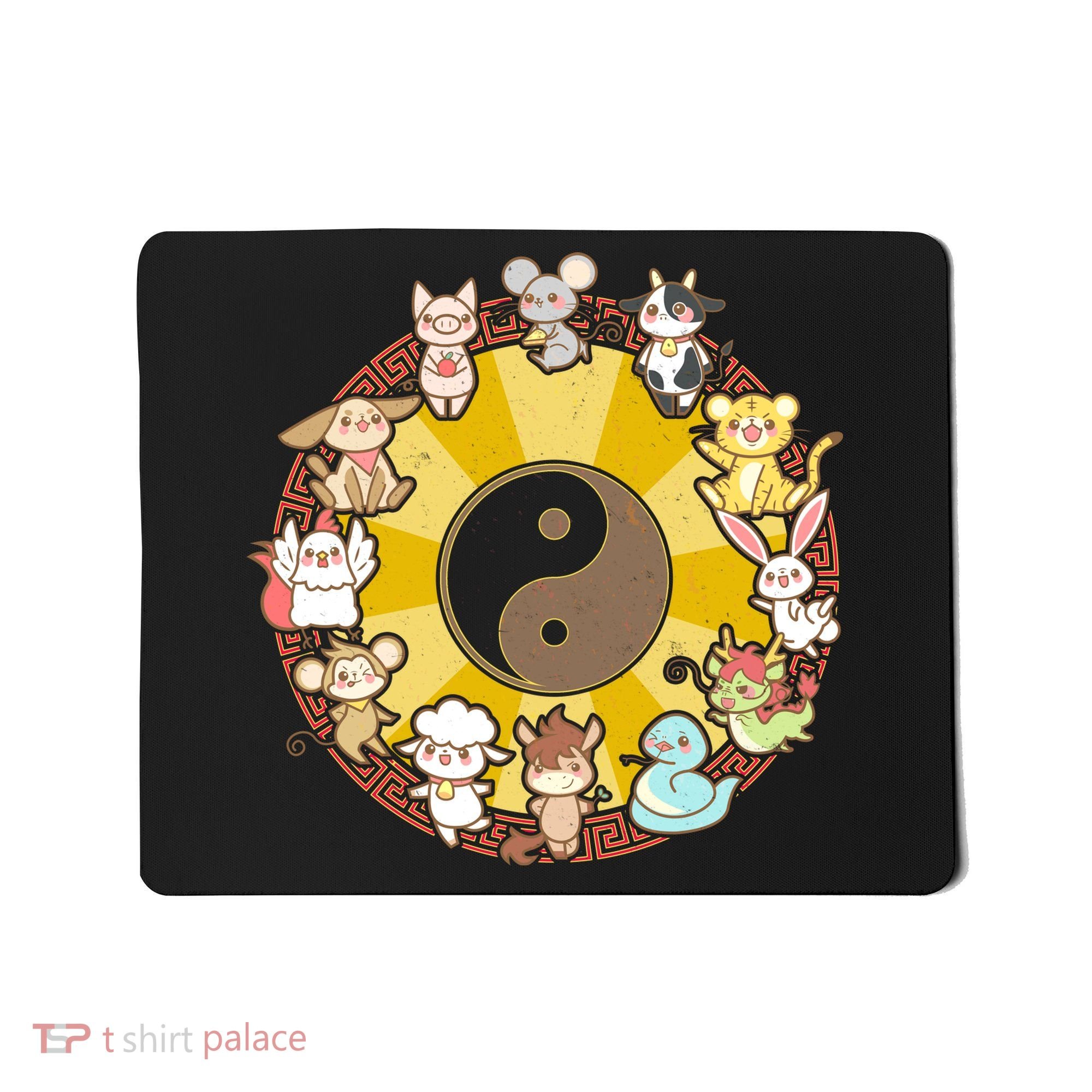 Cute Chinese Zodiac Animals Mousepad
