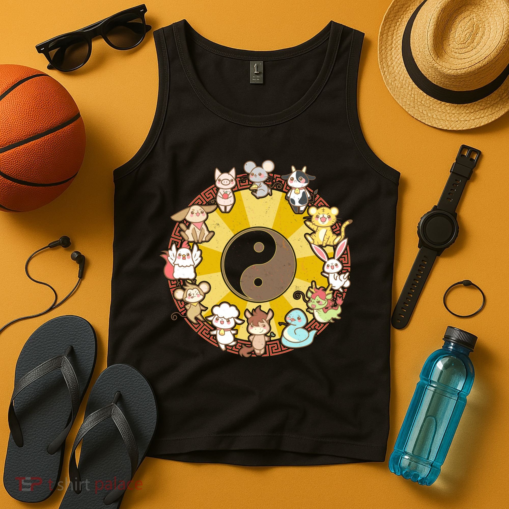 Cute Chinese Zodiac Animals Tank Top