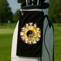 Cute Chinese Zodiac Animals Golf Towel thumb 2