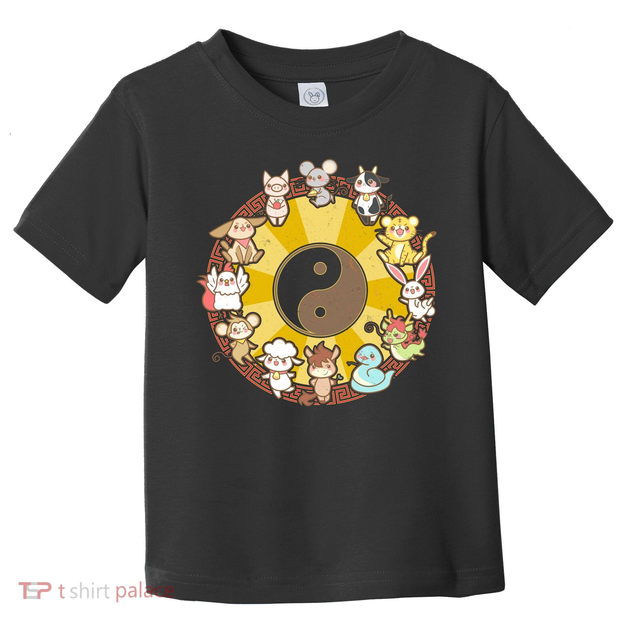 Cute Chinese Zodiac Animals Toddler T-Shirt
