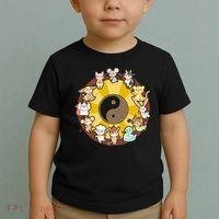 Cute Chinese Zodiac Animals Toddler T-Shirt thumb 2