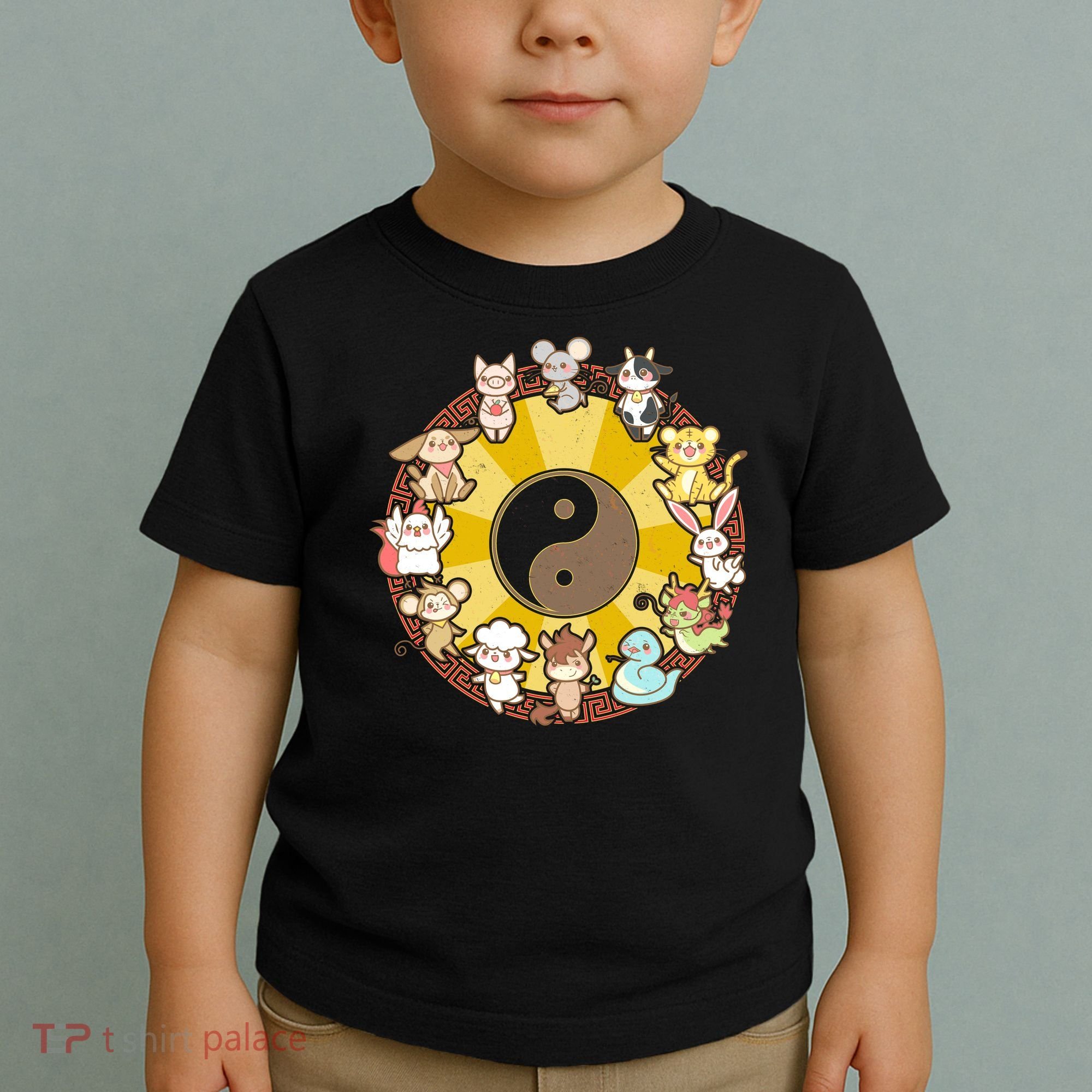 Cute Chinese Zodiac Animals Toddler T-Shirt