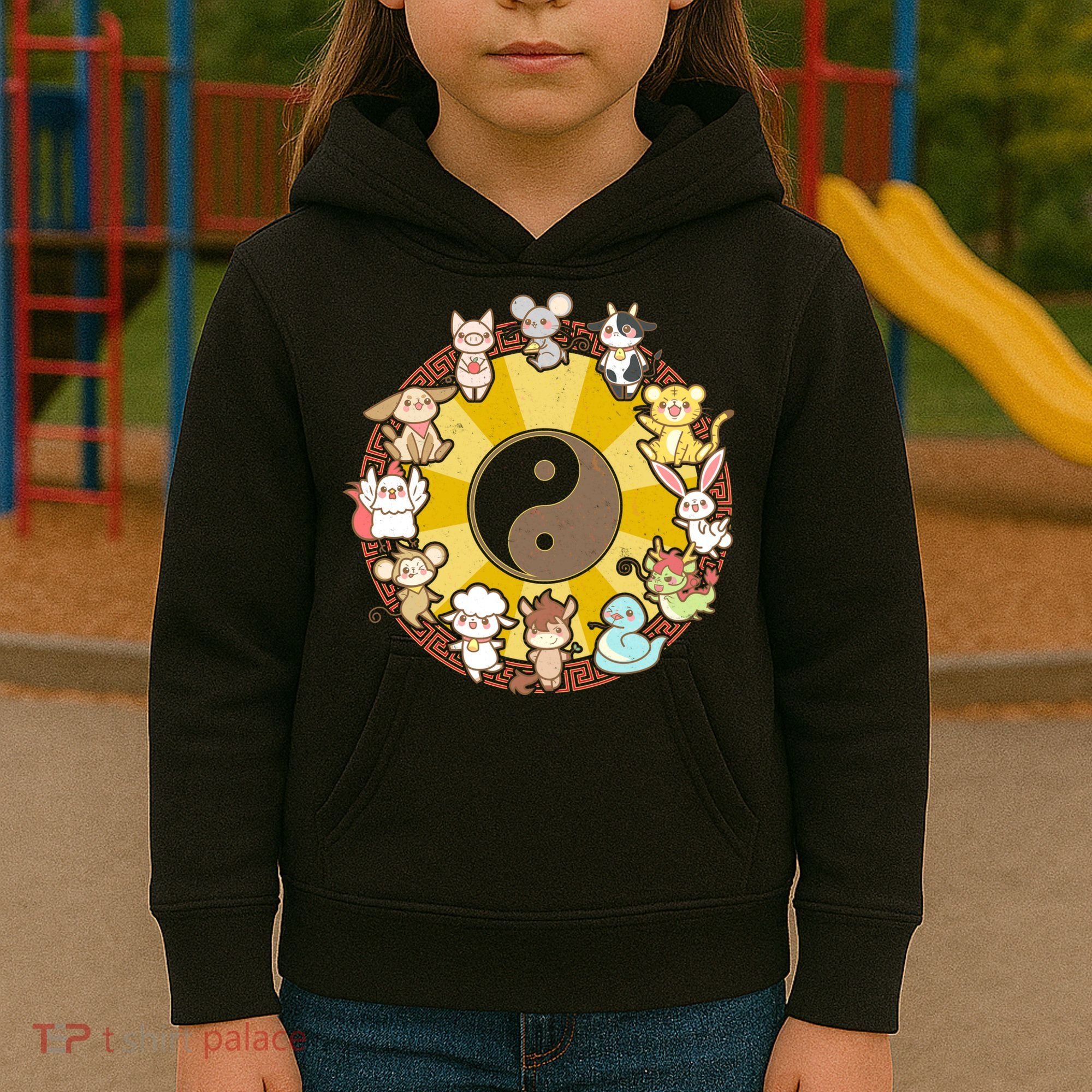 Cute Chinese Zodiac Animals Kids Hoodie