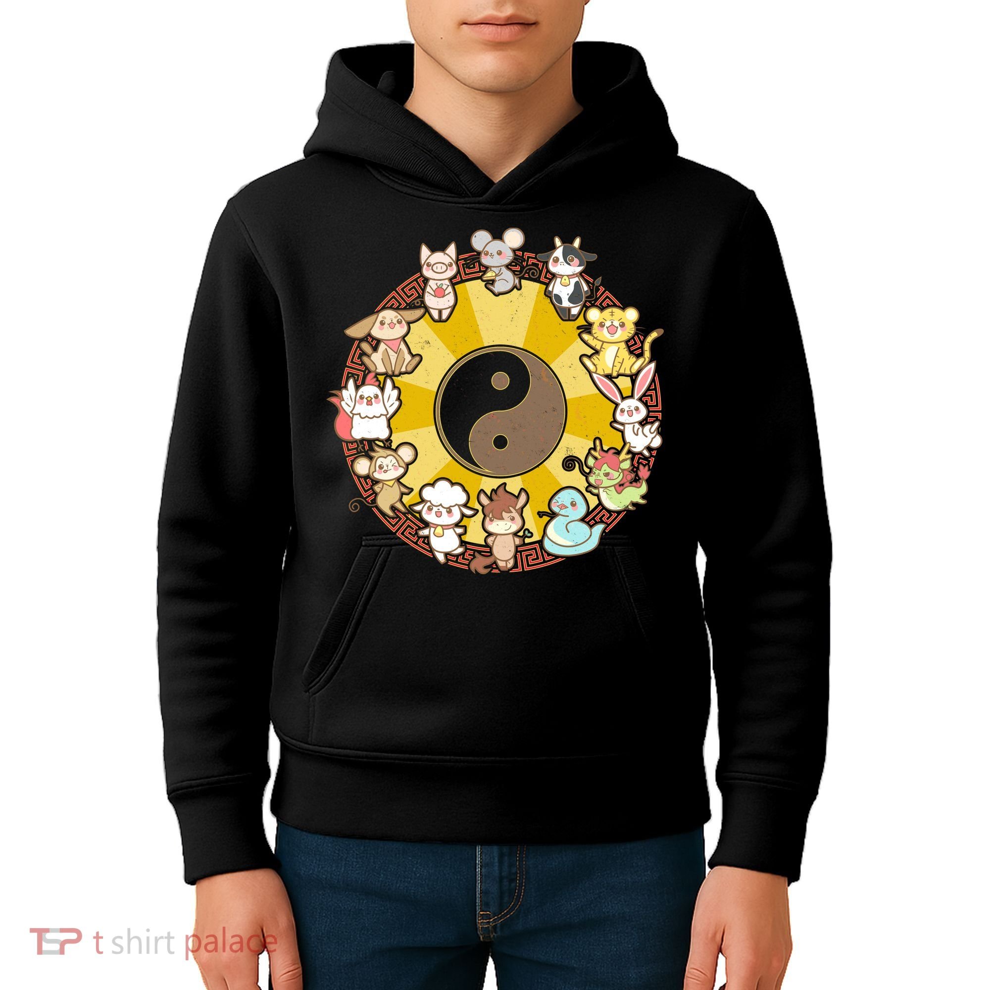 Cute Chinese Zodiac Animals Kids Hoodie