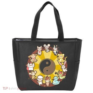 Cute Chinese Zodiac Animals Tote Bag