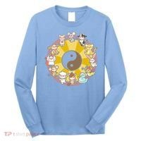 Cute Chinese Zodiac Animals Long Sleeve Shirt thumb 0