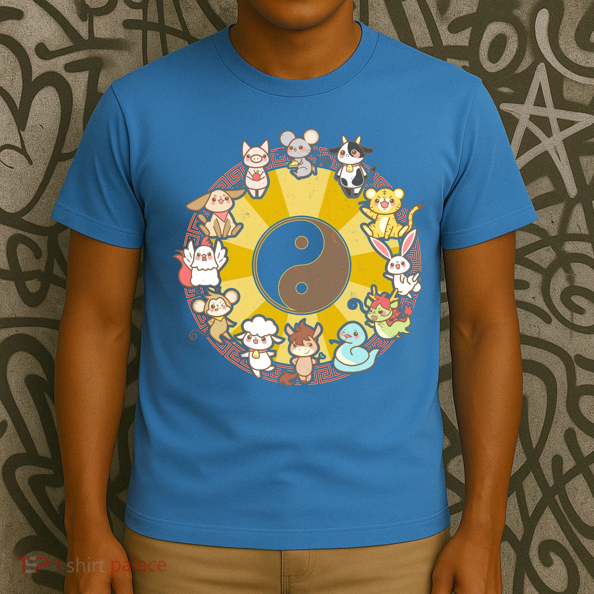 Cute Chinese Zodiac Animals T-Shirt