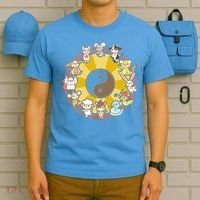 Cute Chinese Zodiac Animals T-Shirt thumb 5