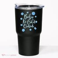 Cute Christmas Baby It's Cold Outside  Tumbler thumb 0