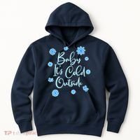 Cute Christmas Baby It's Cold Outside  Hoodie thumb 0