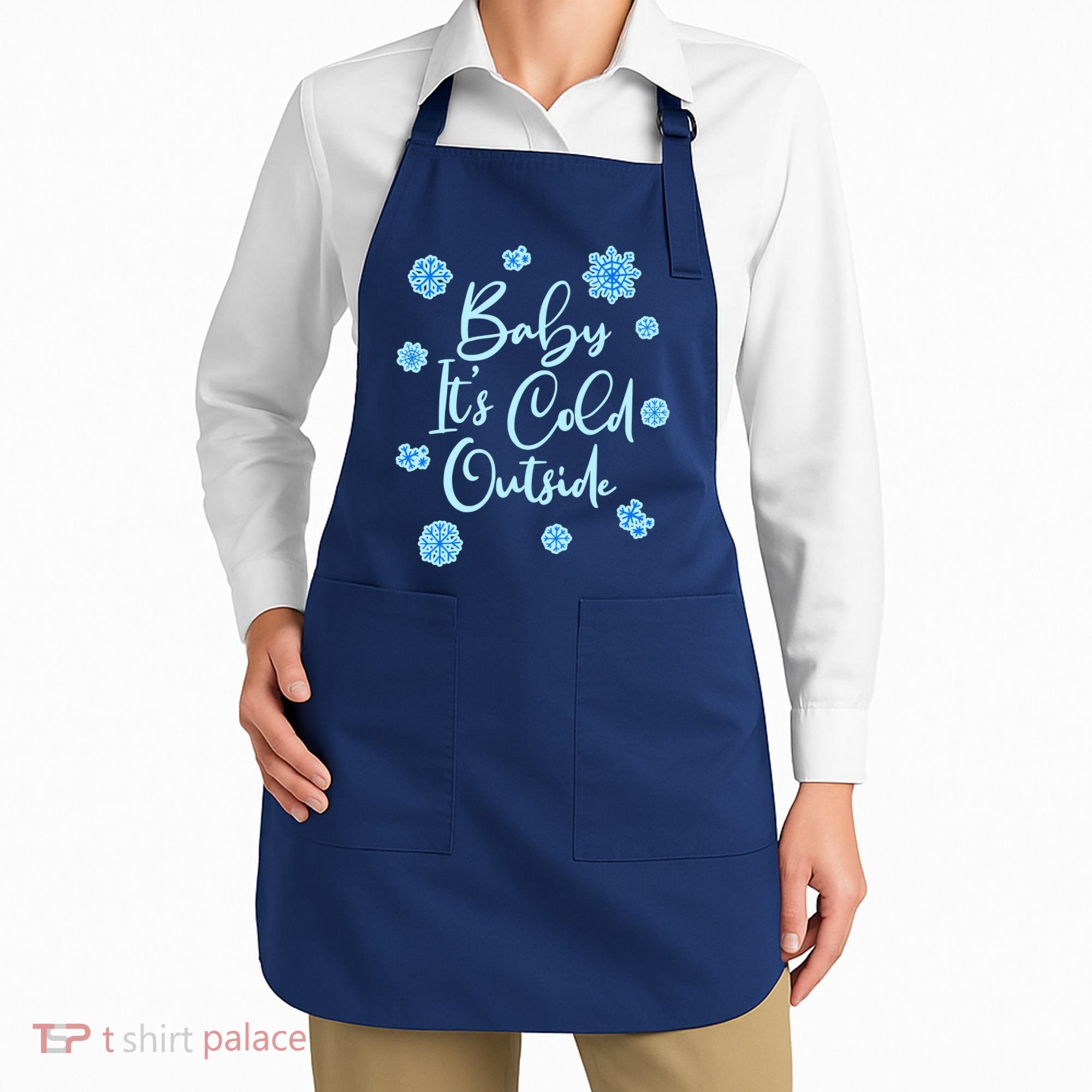 Cute Christmas Baby It's Cold Outside  Apron