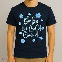 Cute Christmas Baby It's Cold Outside  T-Shirt thumb 3