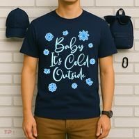 Cute Christmas Baby It's Cold Outside  T-Shirt thumb 6