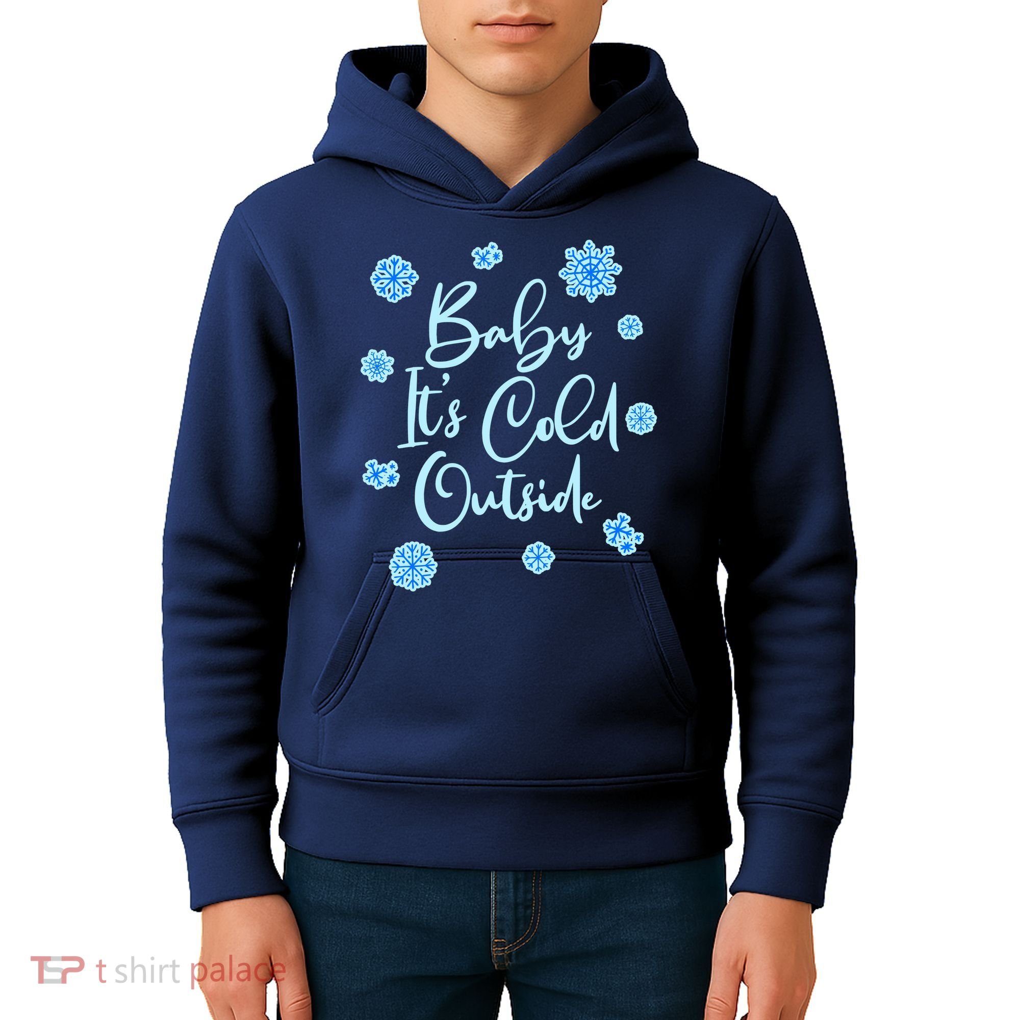 Cute Christmas Baby It's Cold Outside  Kids Hoodie