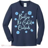 Cute Christmas Baby It's Cold Outside  Kids Long Sleeve Shirt thumb 0