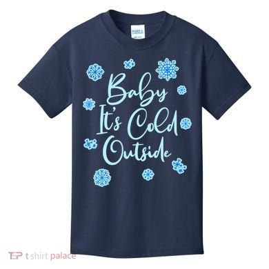 Cute Christmas Baby It's Cold Outside  Kids T-Shirt
