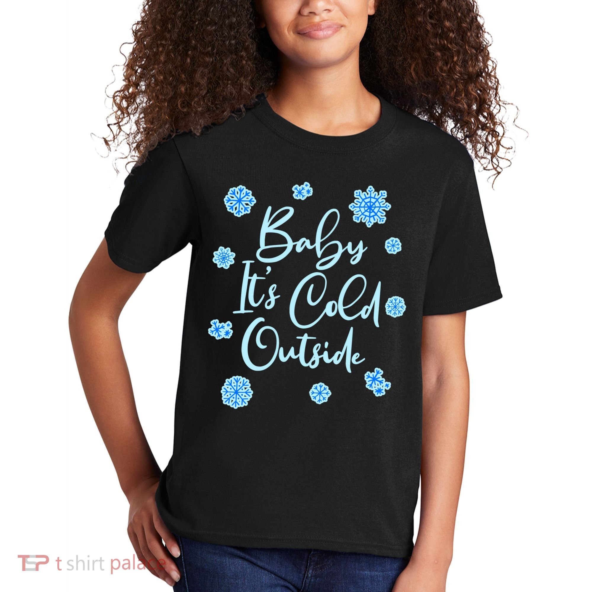 Cute Christmas Baby It's Cold Outside  Kids T-Shirt