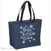 Cute Christmas Baby It's Cold Outside  Tote Bag thumb 2